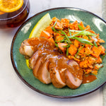 Mustard BBQ Chix, German Potato Salad