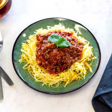 Spaghetti Squash with Meat Sauce